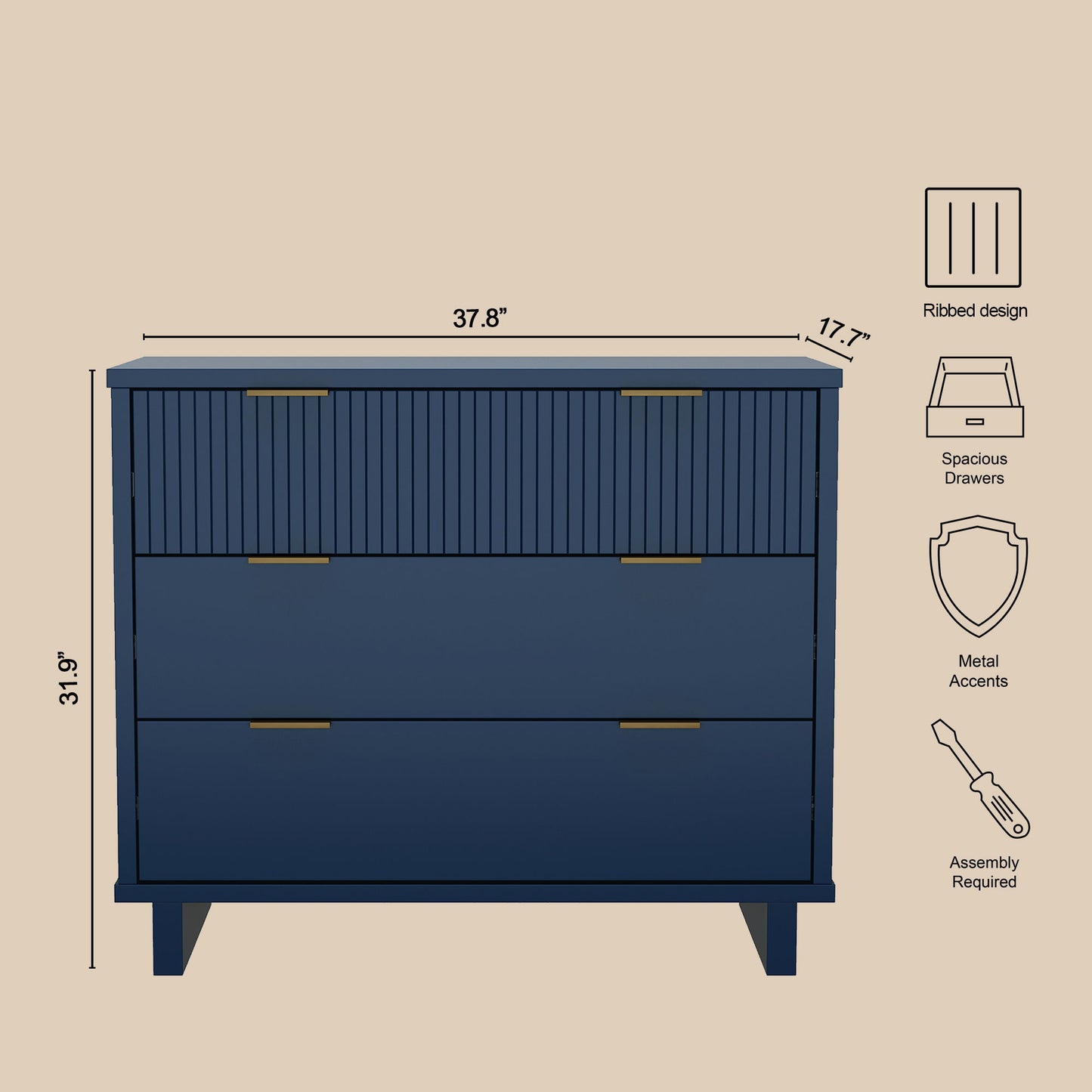 Manhattan Elara - Solid Wood Dresser