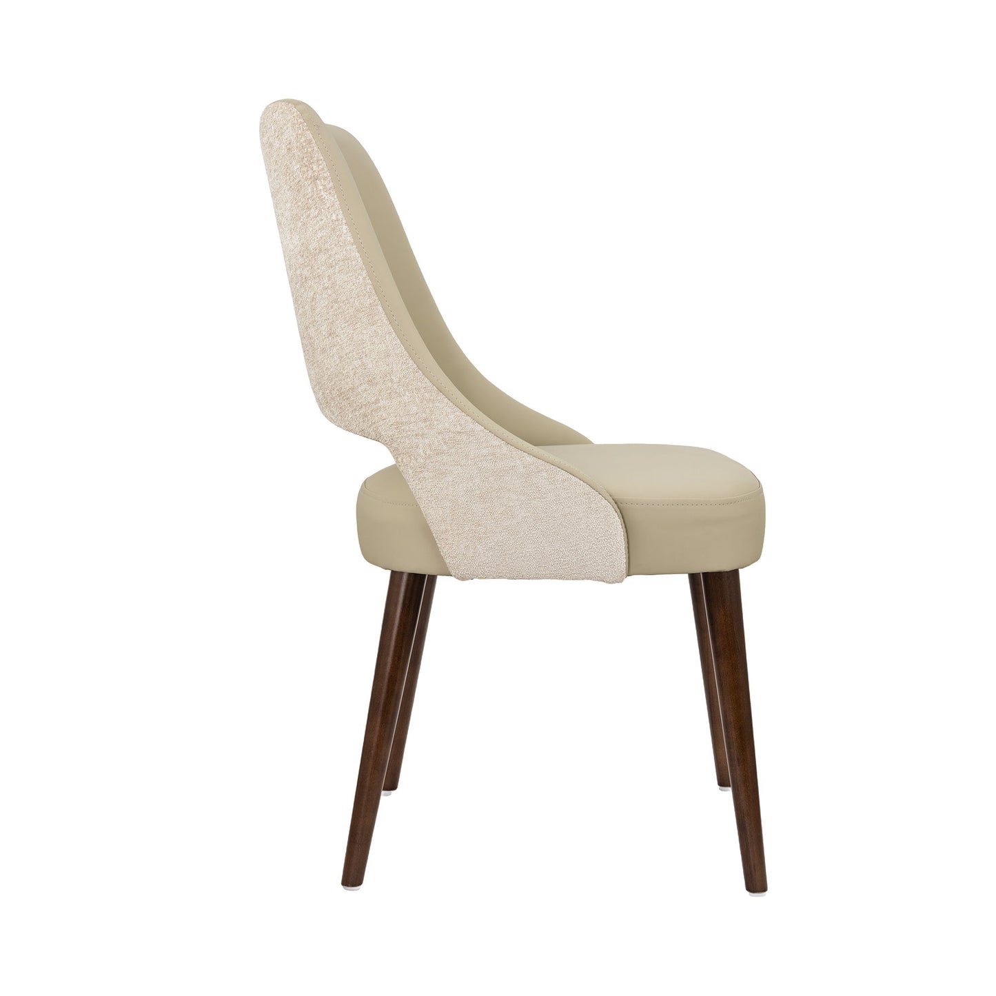 Liora - Wood Upholstered Side Chair (Set of 2) - Coffee / Brown