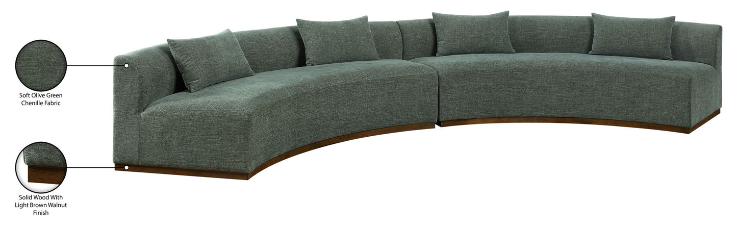 Avanti - 182.5" Chenille Fabric Upholstered 2 Piece Modular Sectional