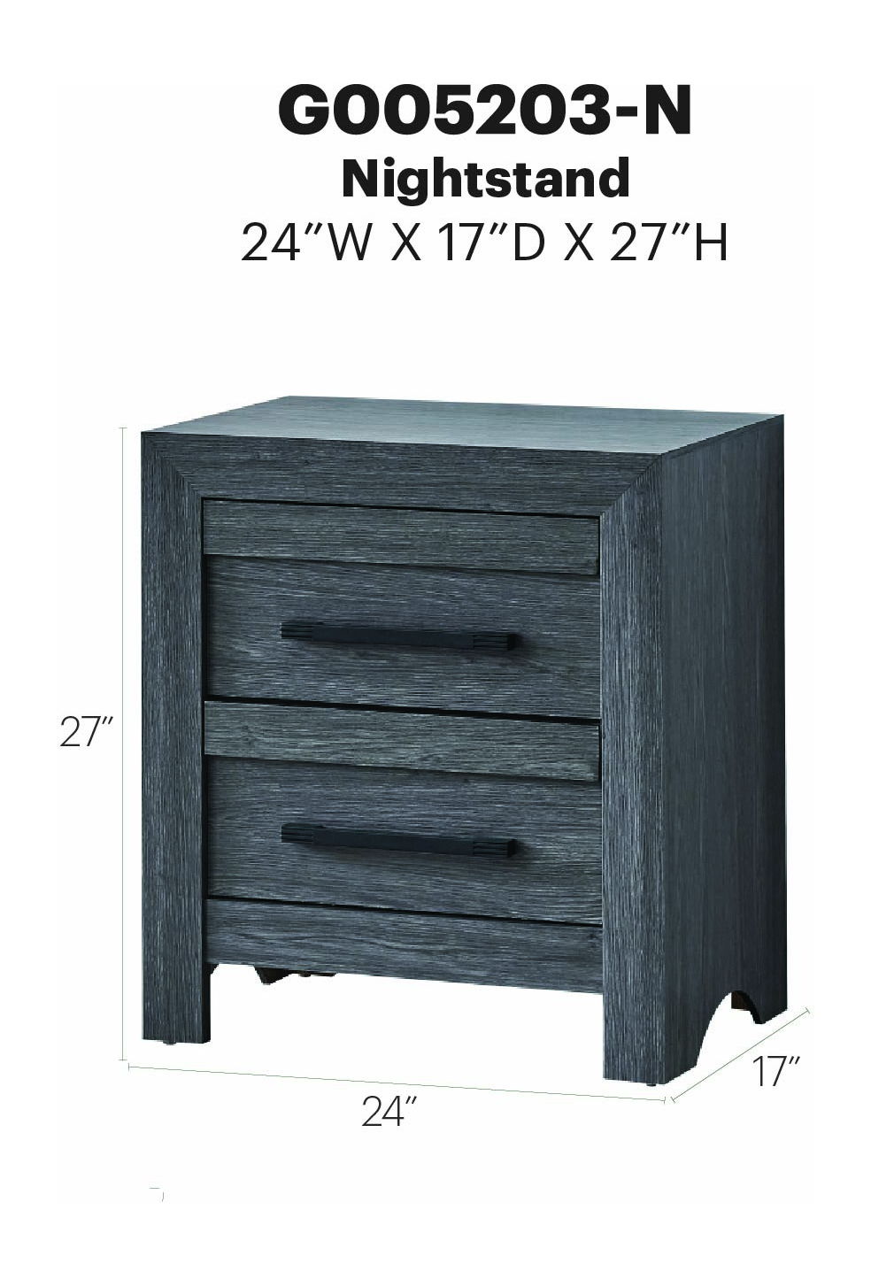 Glory Furniture - Rustica - Nightstand