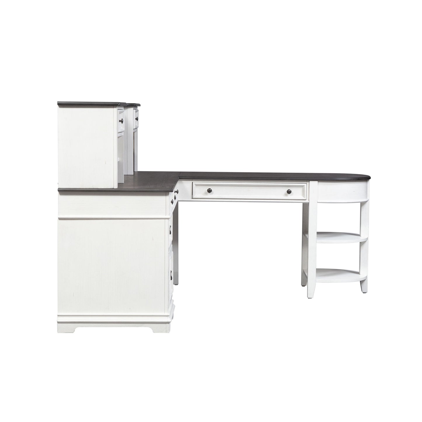 Allyson Park - L Shaped Desk With Hutch - White