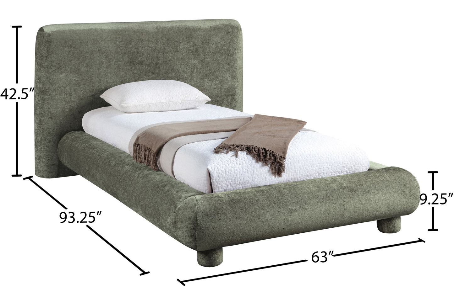 Blair - Chenille Upholstered Bed