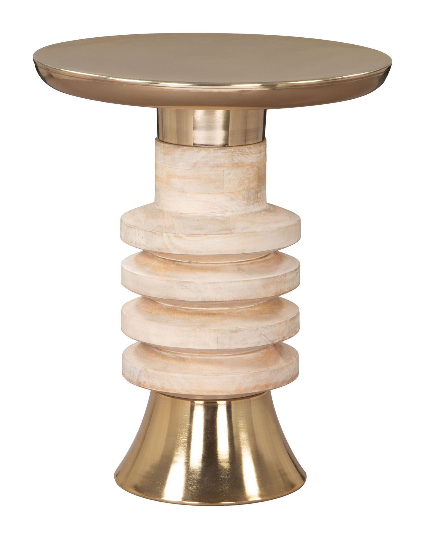 Ringar - Side Table - Gold & Natural
