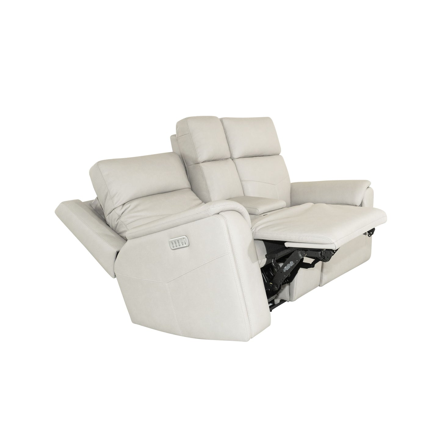 Vernon - Power Reclining Loveseat With Console, Power Headrests, Lumbar, Heat & Massage