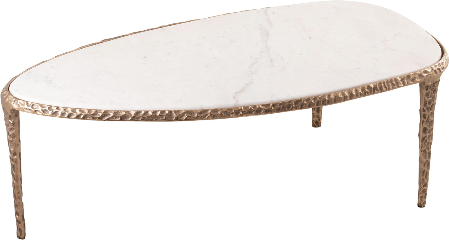 Gild - Aluminum Base And Genuine Marble Top Table