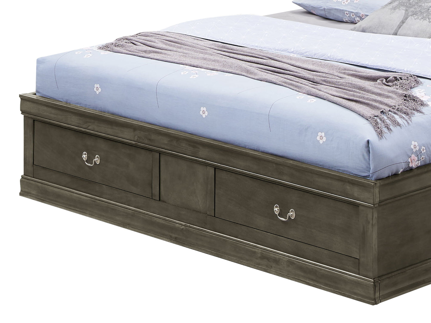 Glory Furniture - Louis Phillipe - Bookcase Storage Bed