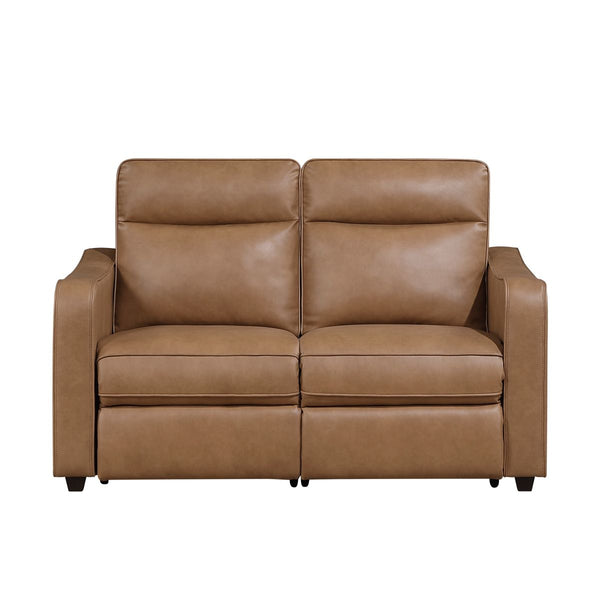 Equinox Power Double Reclining Love Seat with Curved Track Arms
