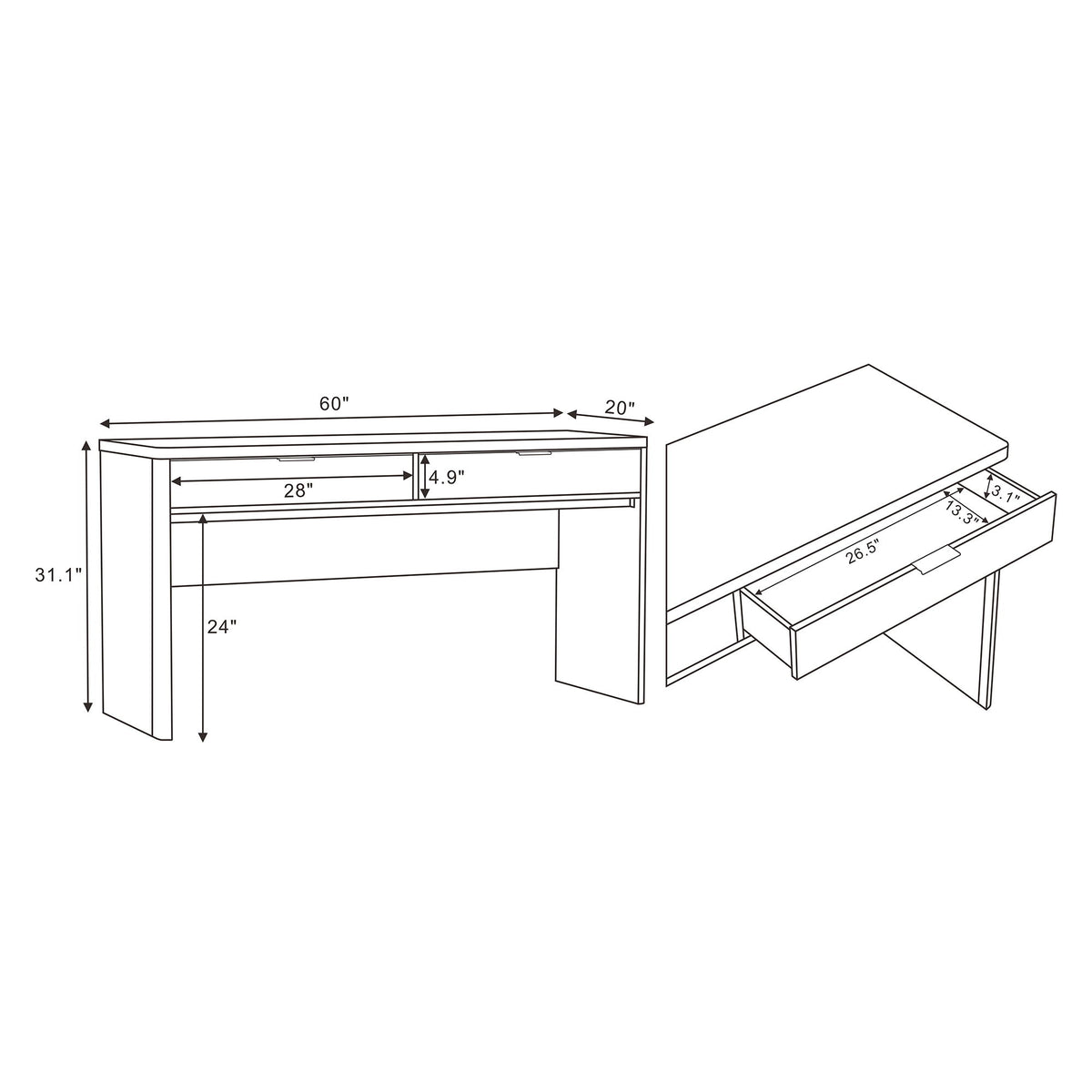 Manhattan Evelyn - Writing Desk