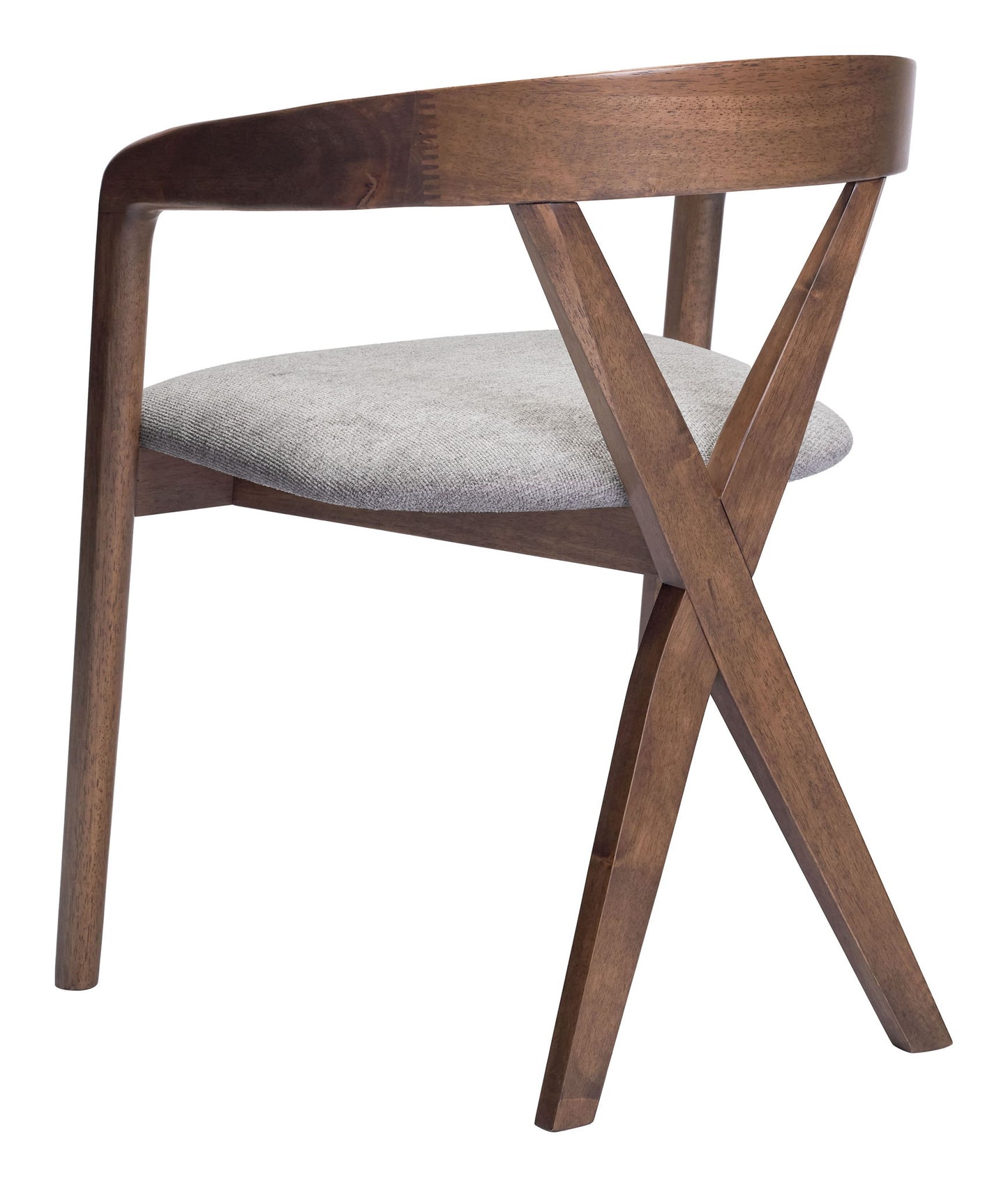 Cairo - Dining Chair - Dove Gray / Walnut