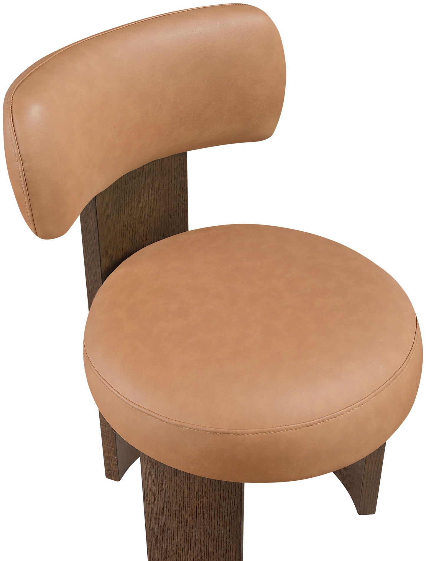 Atelier - Vegan Leather Upholstered Dining Chair (Set of 2) - Painted Brown Frame