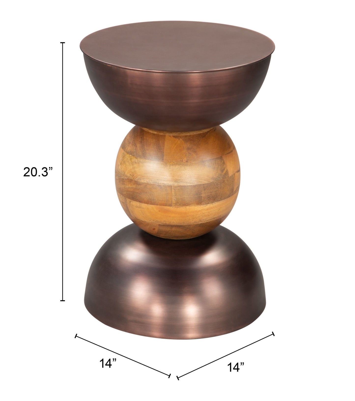 Tripoli - Side Table - Bronze