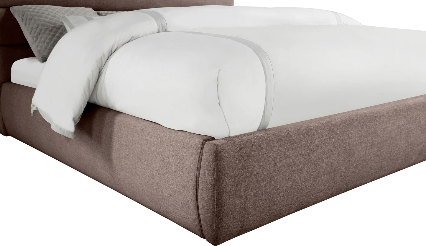 Adam - Linen Fabric Bed With 70.5" Headboard