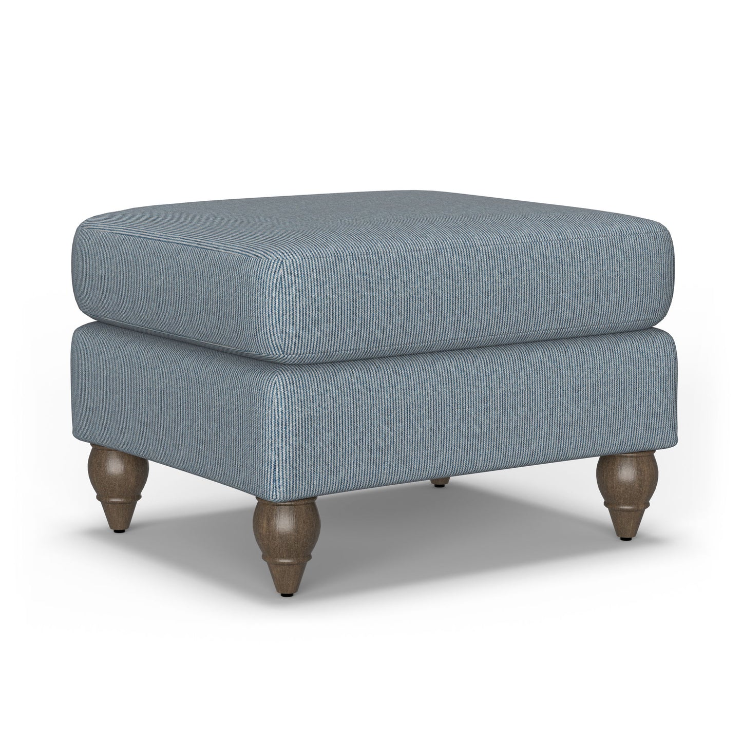 Moxy - Fabric Ottoman, Round Turned Legs