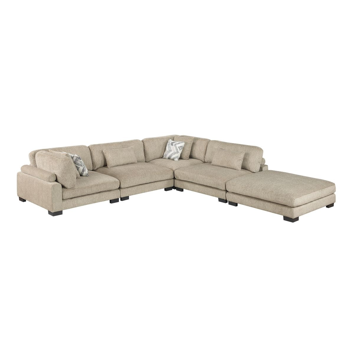 Tinley 5-Piece Modular Sectional with Ottoman