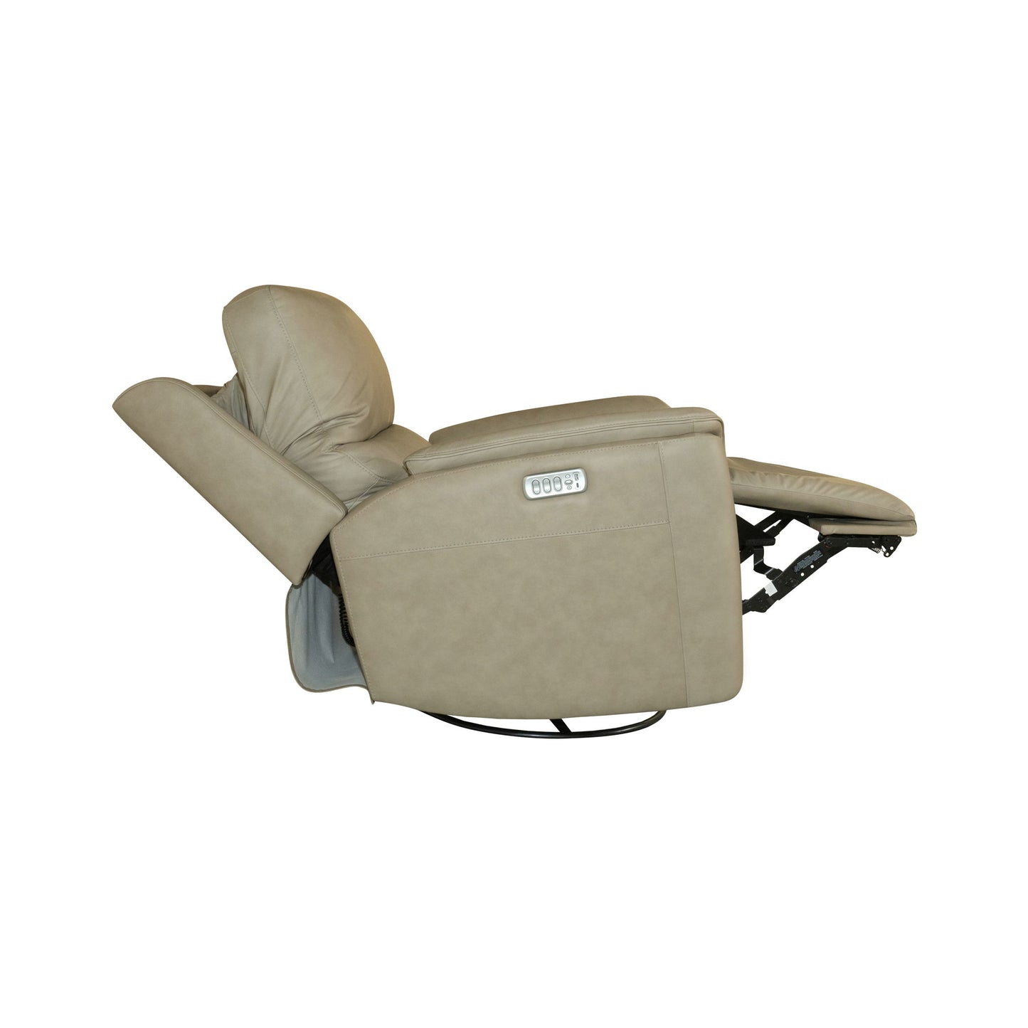 Henry - Power Swivel Gliding Recliner With Power Headrest, Lumbar, Heat & Massage