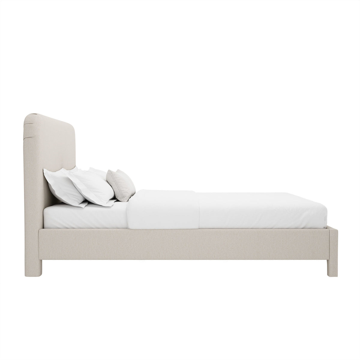 Layton - Rounded Corner Upholstered Bed