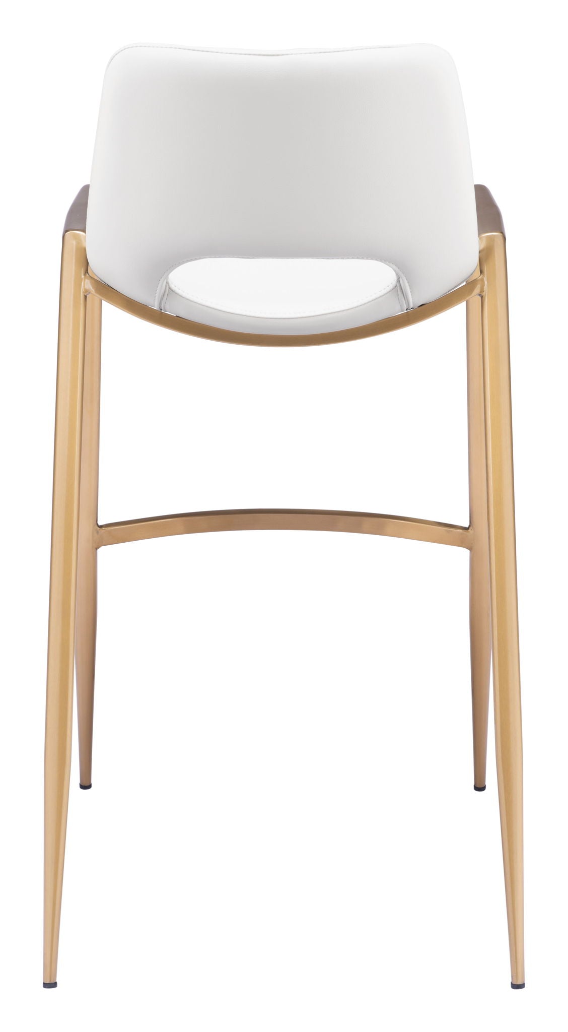 Desi - Barstool Chair With Gold Base (Set of 2)