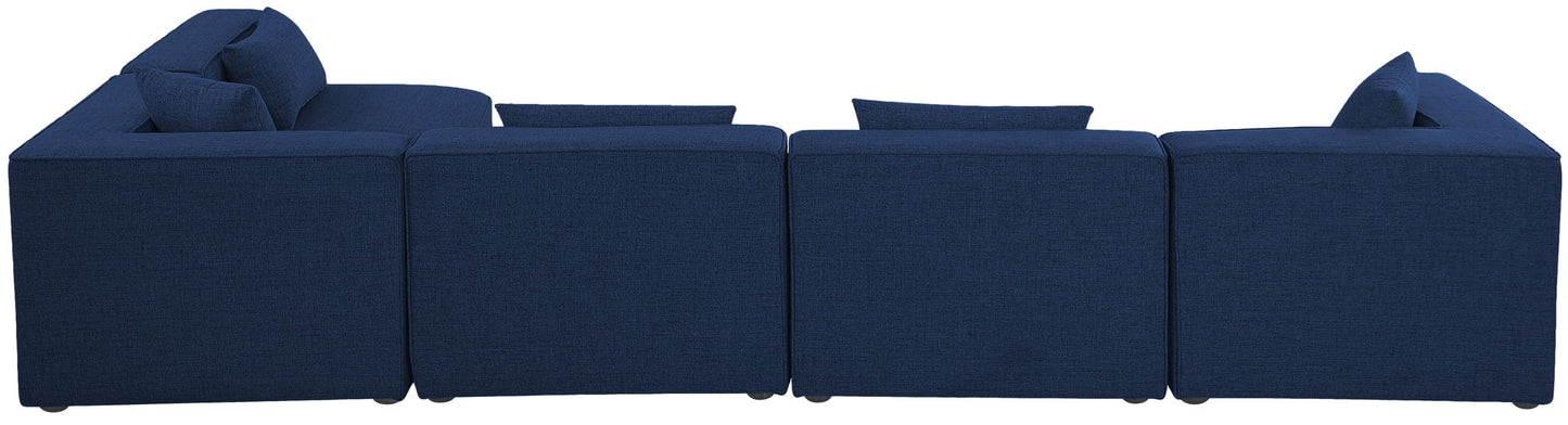 Cube - Linen 5 Piece Modular Sectional