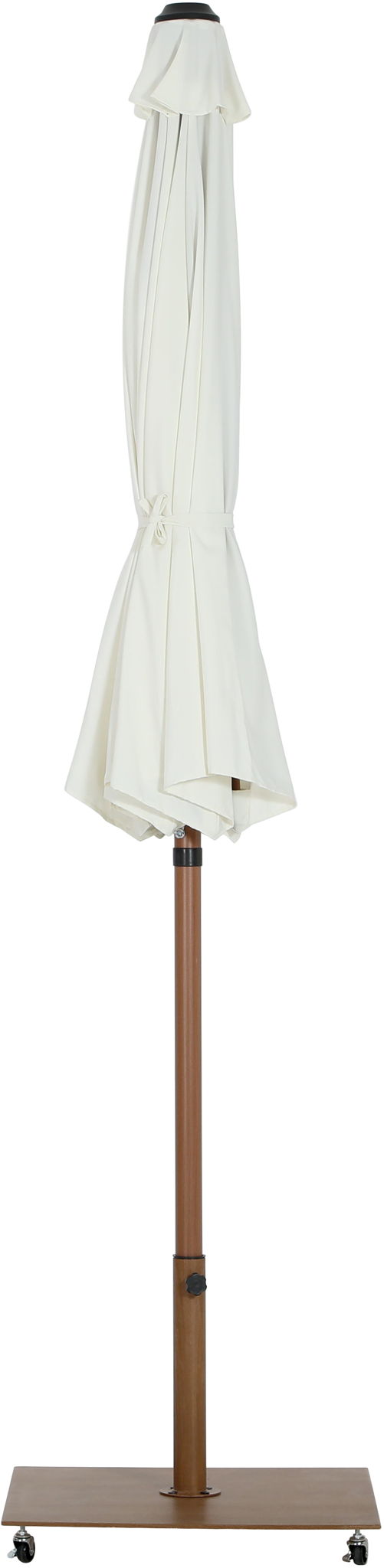 Fiji - Aluminum Patio Umbrella With Square Teak Base