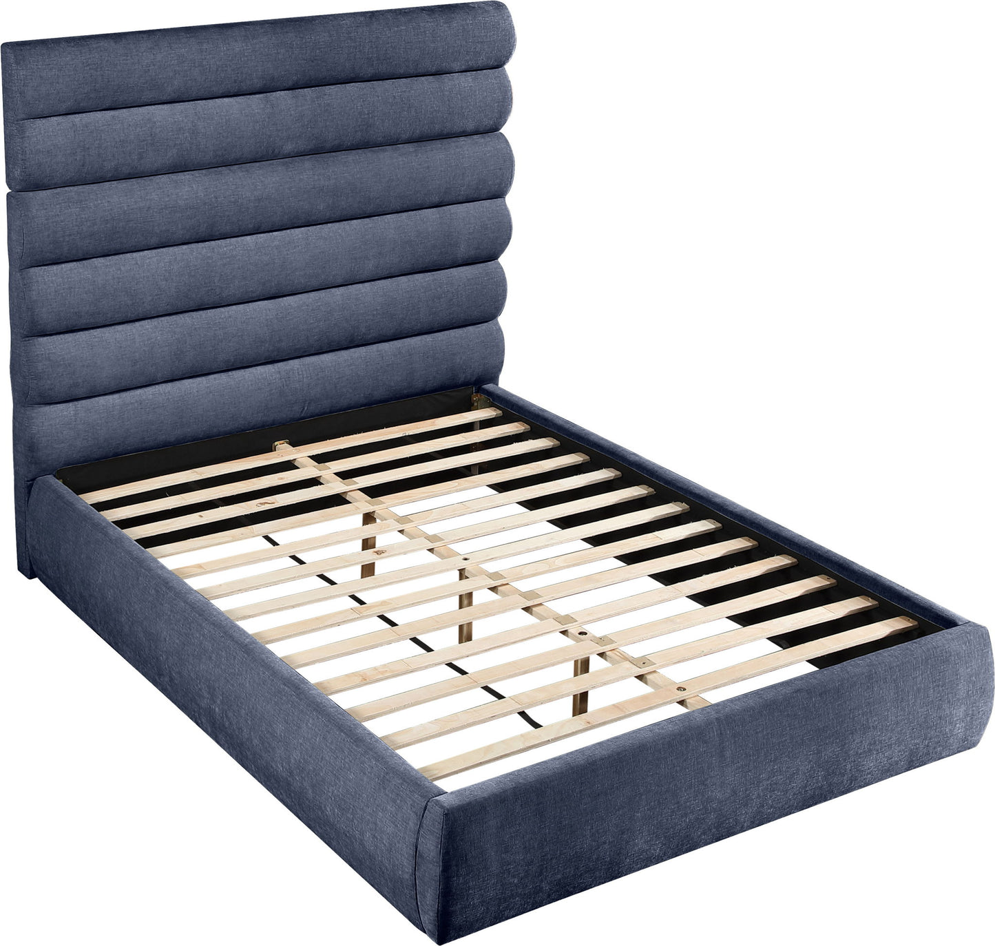 Adam - Chenille Fabric Bed With 70.5" Headboard