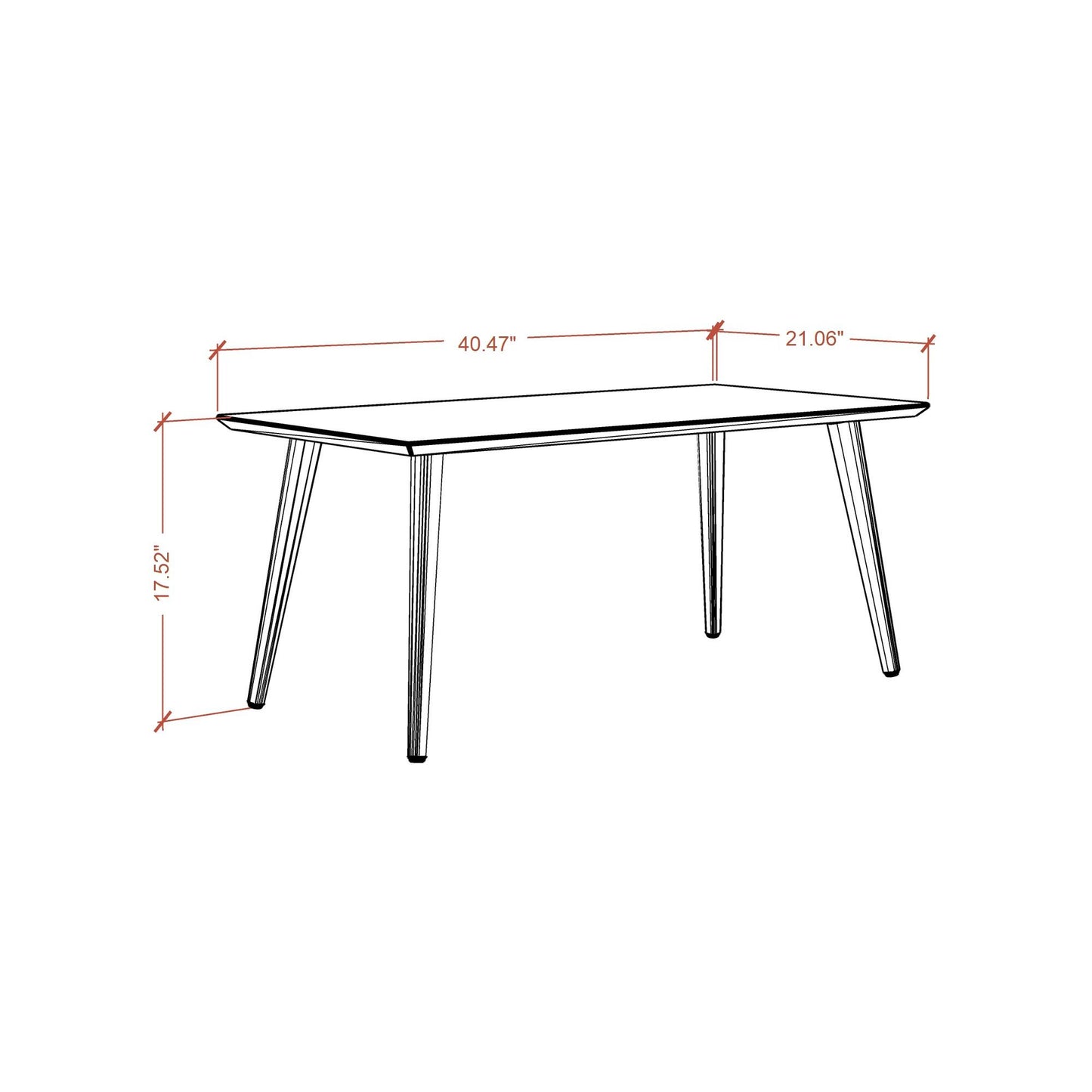 Manhattan Utopia - Rectangle Table - Off White