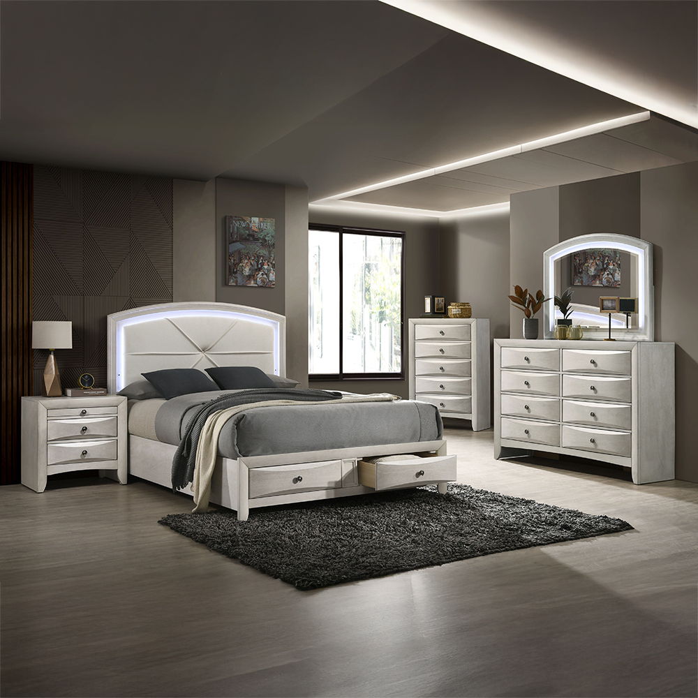 Ramondi - Nightstand - Antique White