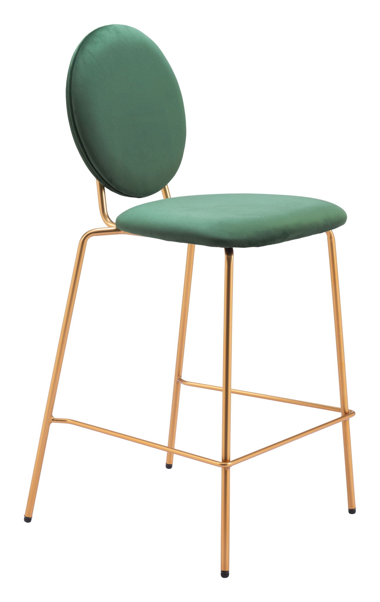 Odessa - Counter Stool (Set of 2) - Green / Gold