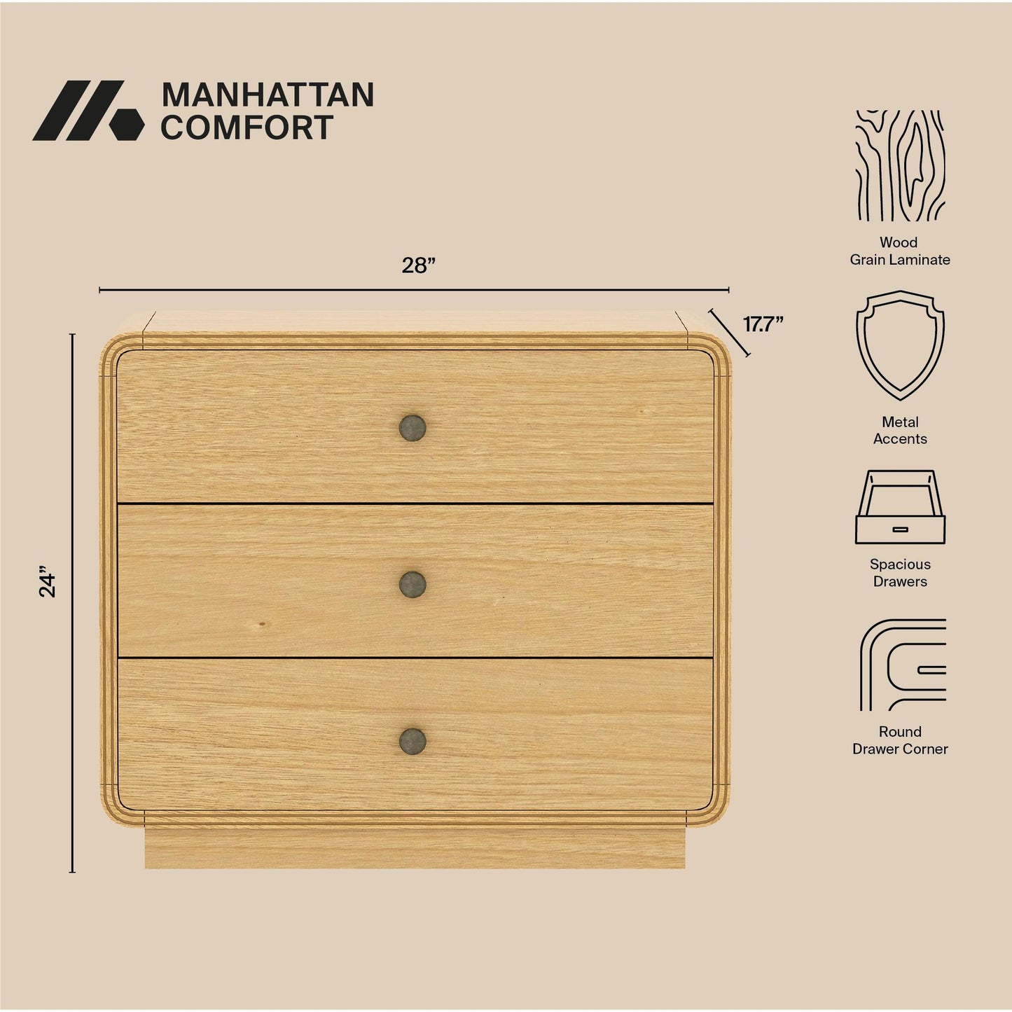 Manhattan Liora - Nightstand