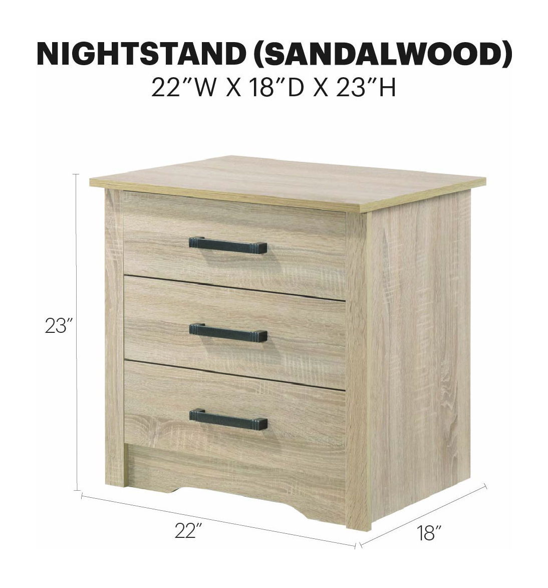 Glory Furniture - Hudson - Nightstand