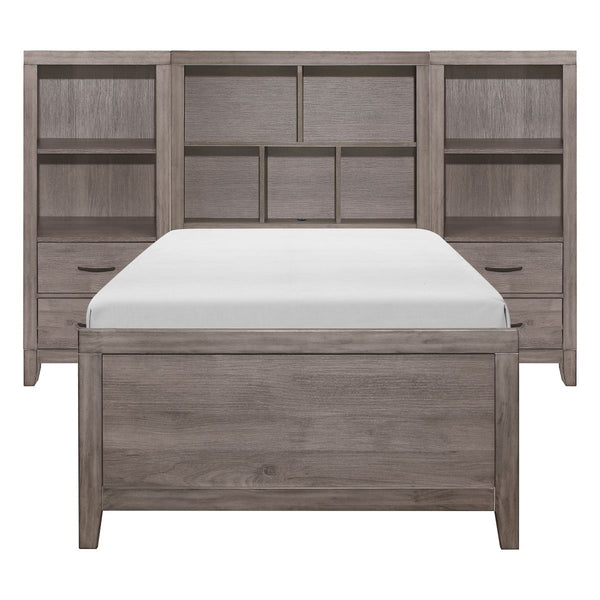 Woodrow 4pc Set Twin Wall Bed with Toy Boxes (TB+2PNS+TFT)