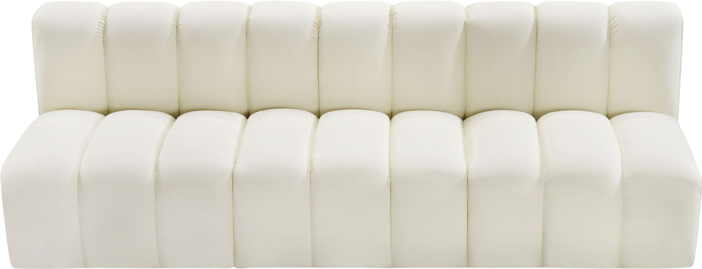 Arc - Faux Leather 3 Seats Modular Sofa