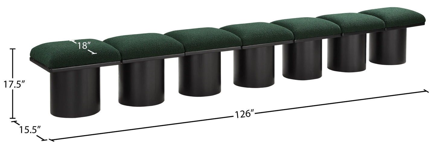 Pavilion - 7 Piece Modular Bench With Black Base