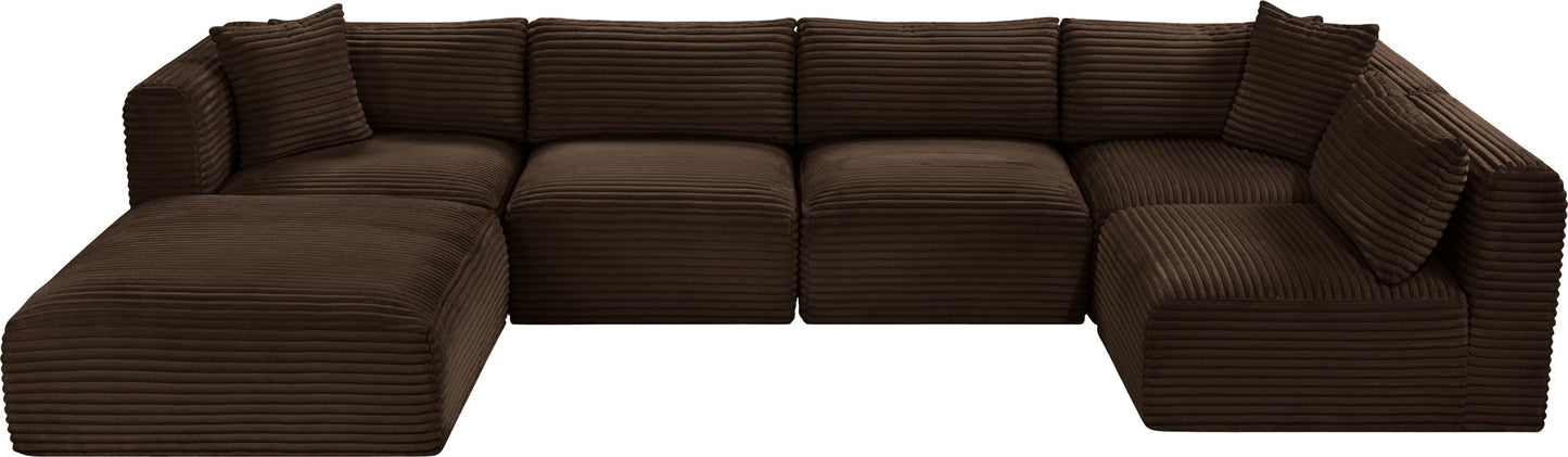Shaggy - 6 Piece Modular U-Shaped Sectional