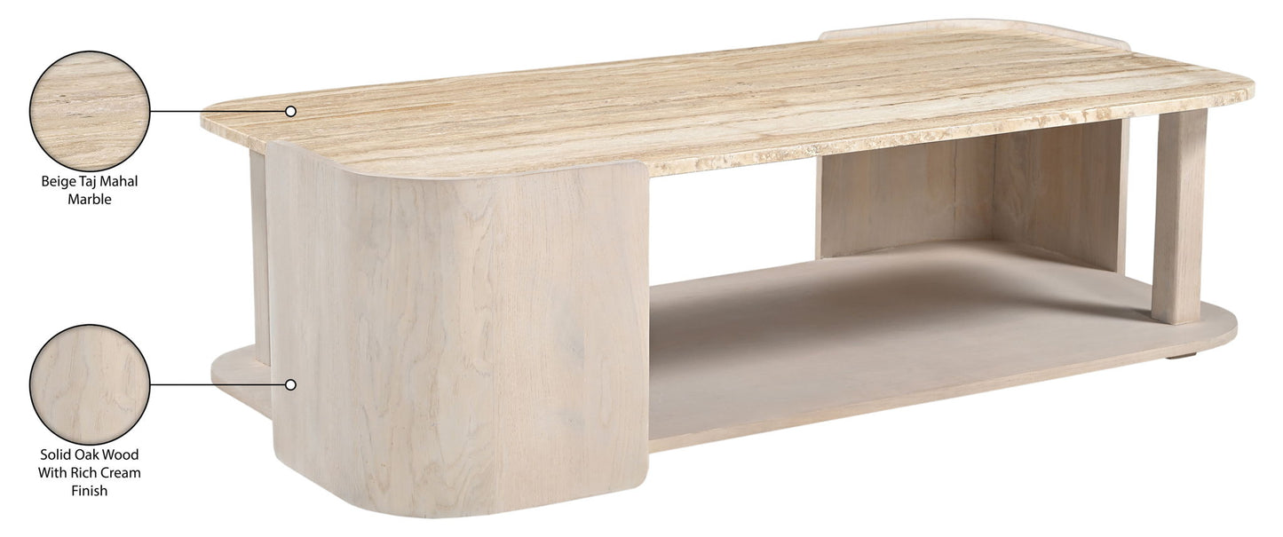 Calabria - Marble And Oak Wood Table