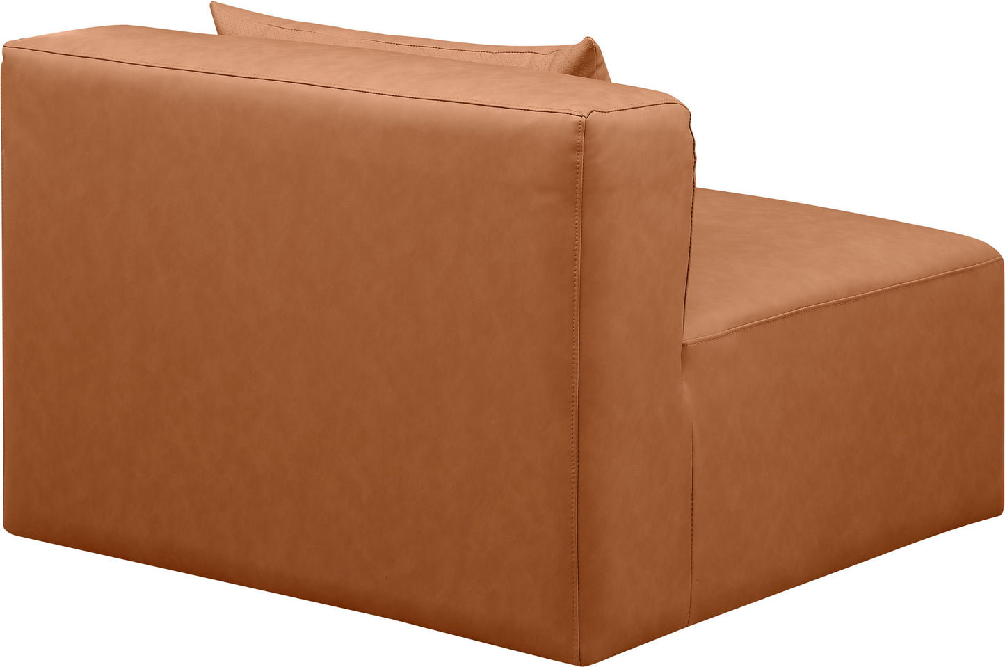Cube - Armless Chair - Cognac