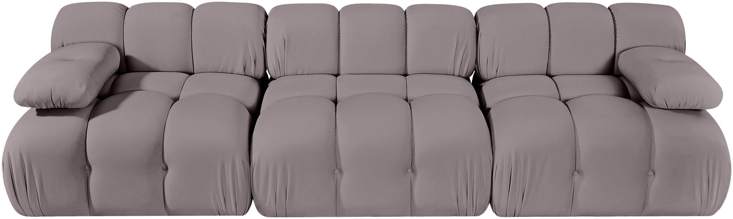 Orin - Velvet 3 Piece Modular Sofa
