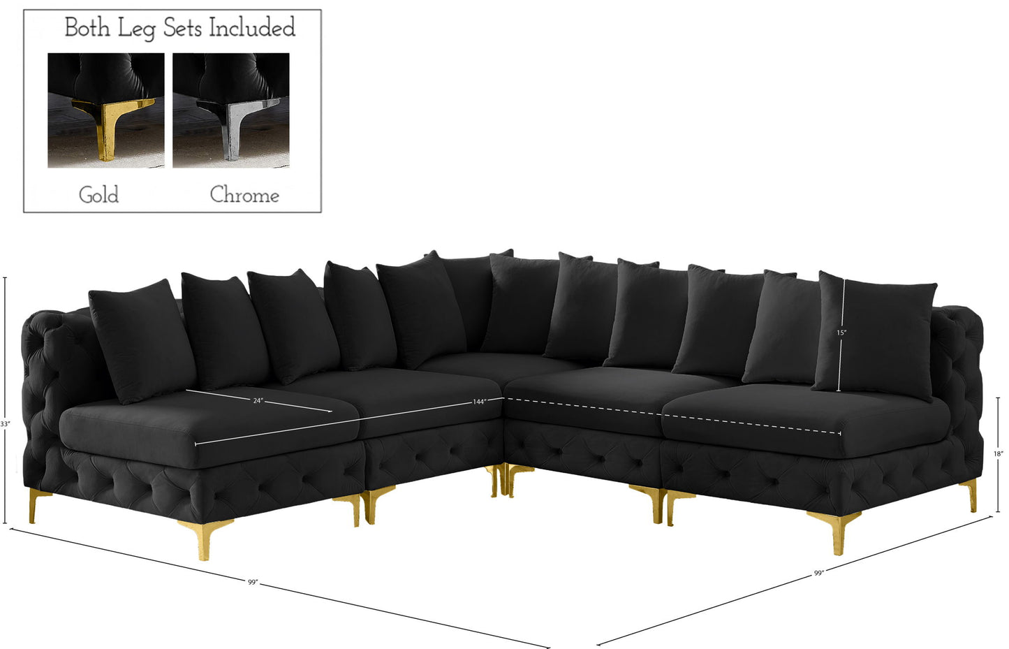 Tremblay - 5 Piece Modular Sectional