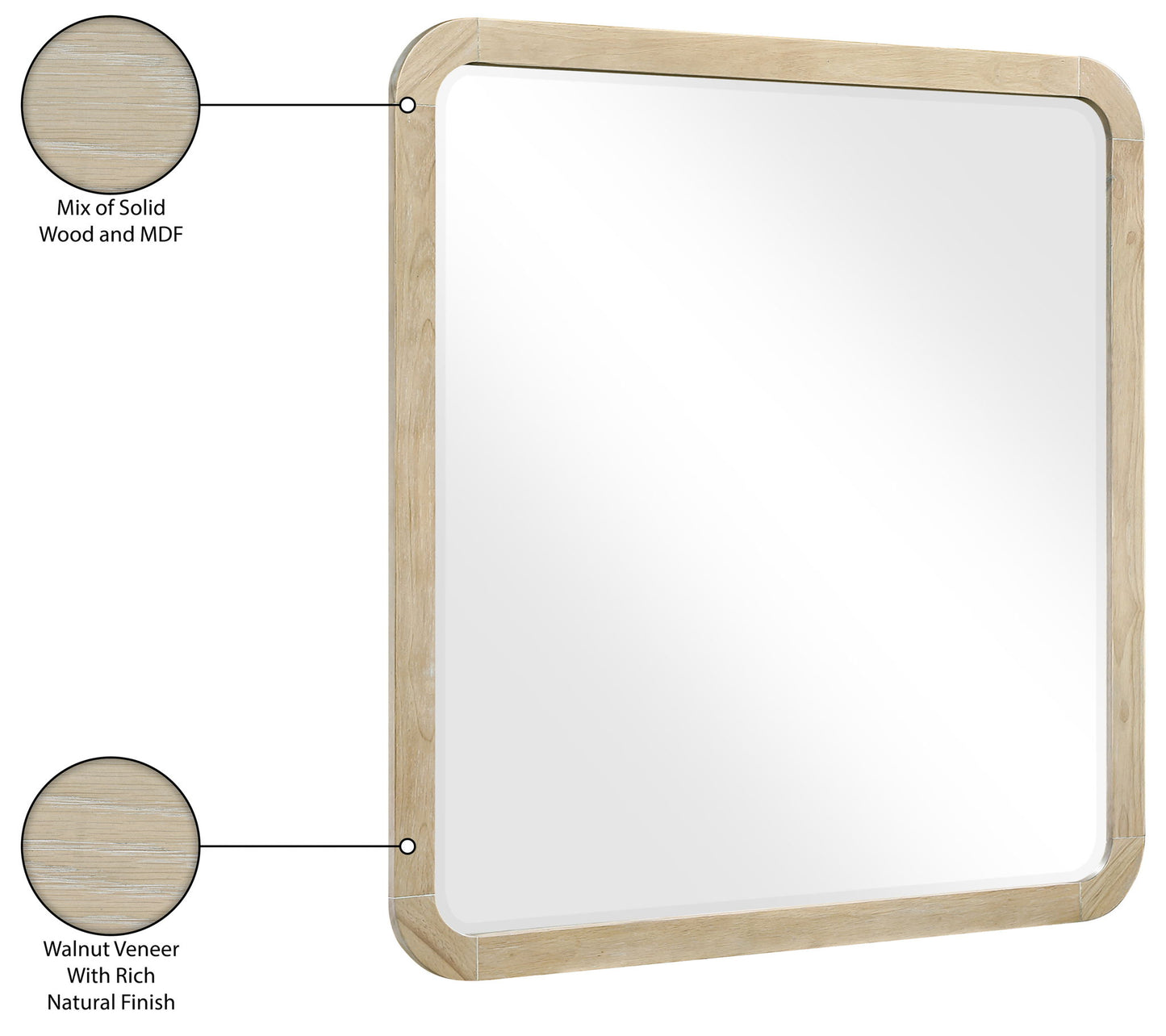 Annalise - Solid Wood Mirror