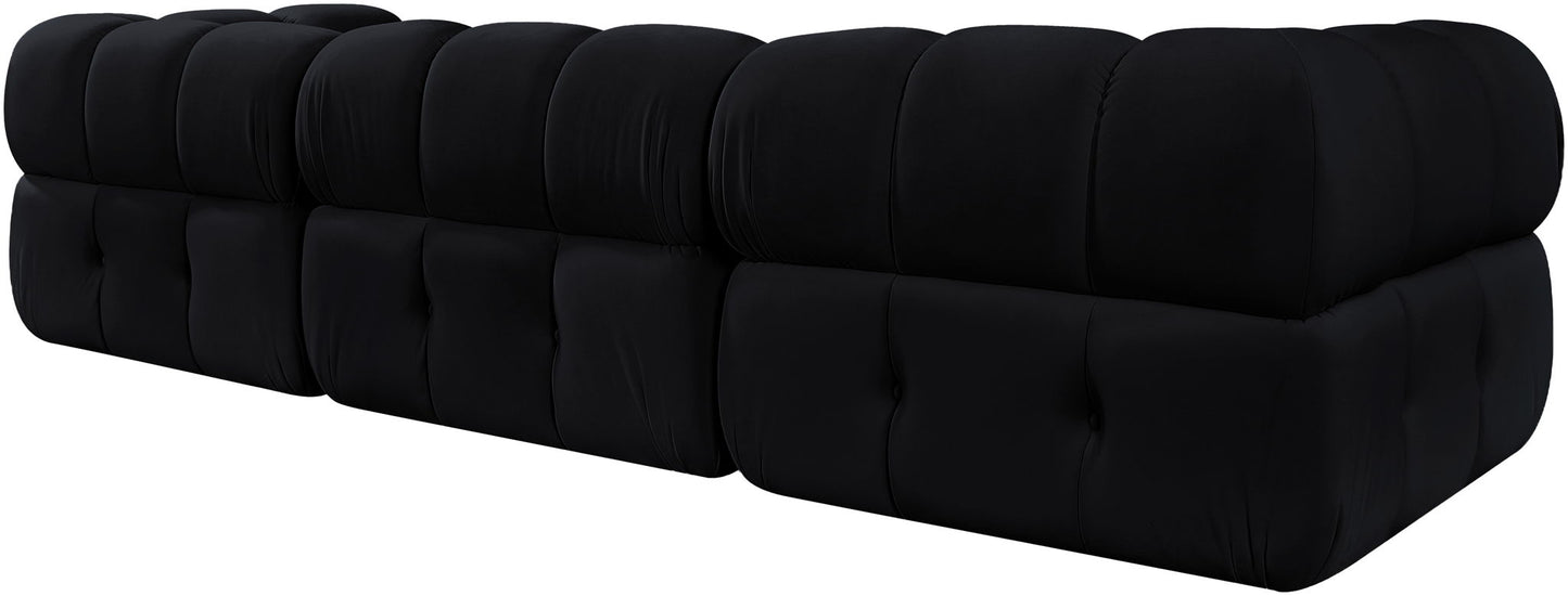 Orin - Velvet Performance Fabric Upholstered 3 Piece Modular Sofa