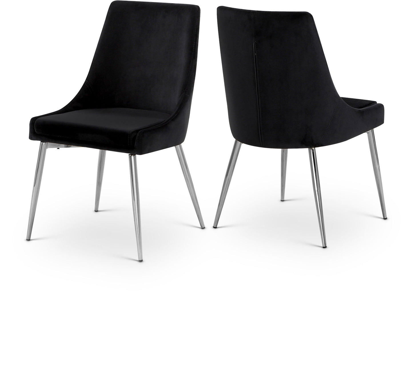 Karina - Dining Chair with Chrome Legs (Set of 2)