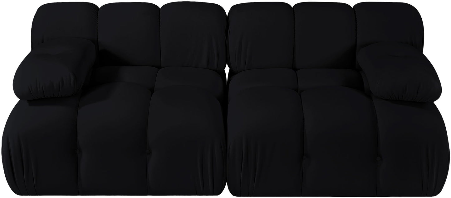Orin - Velvet Performance Fabric Upholstered 2 Piece Modular Sofa