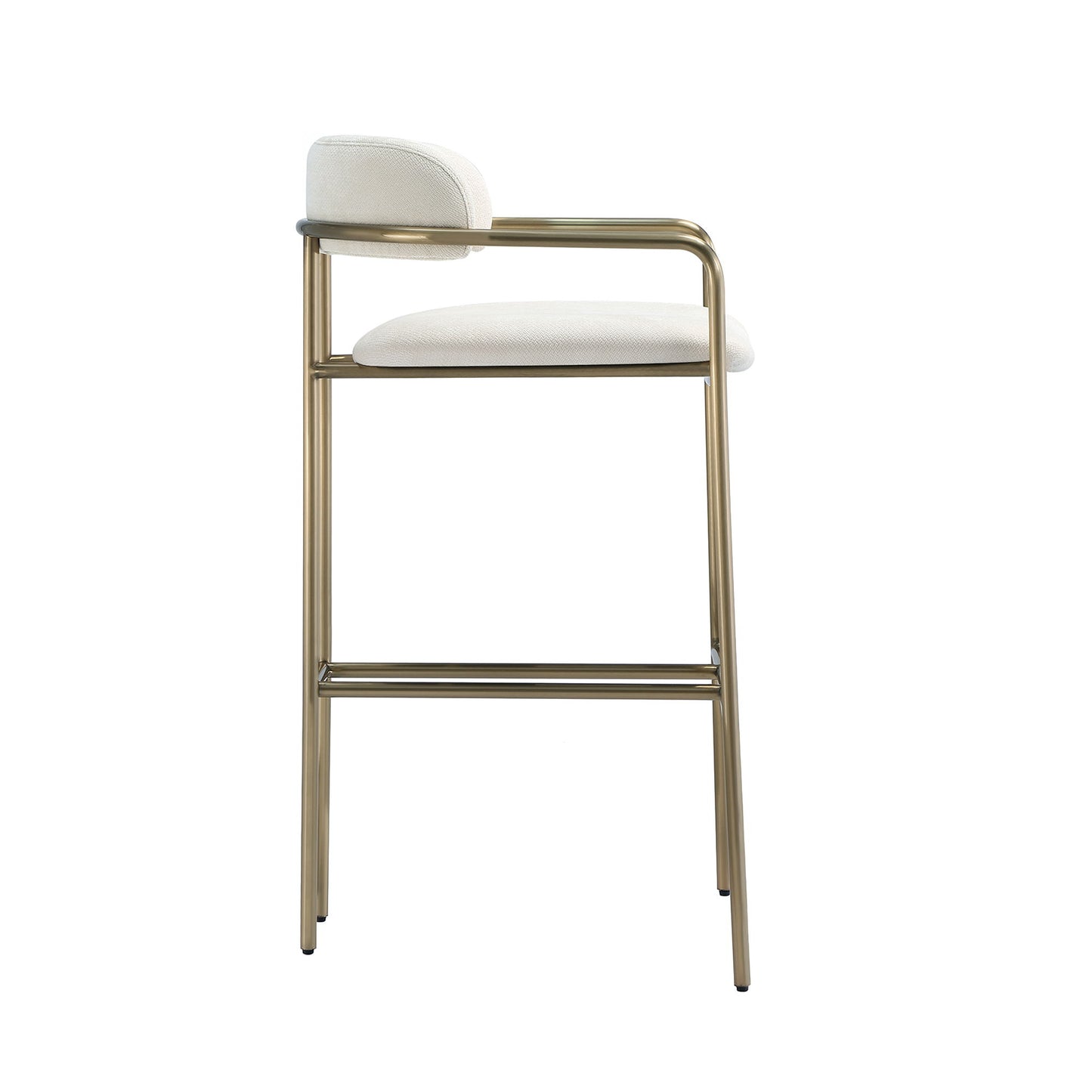 Manhattan Serene - Metal Upholstered Barstool
