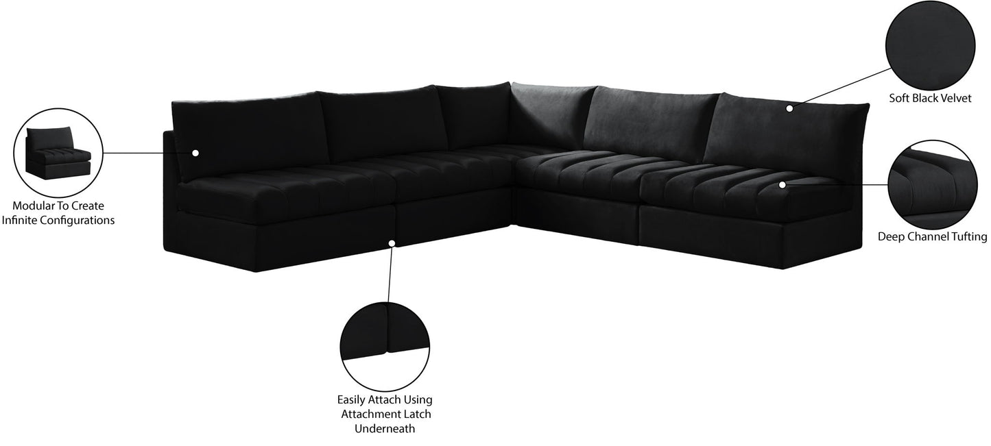 Jacob - Modular Corner Armless Sectional 5 Piece