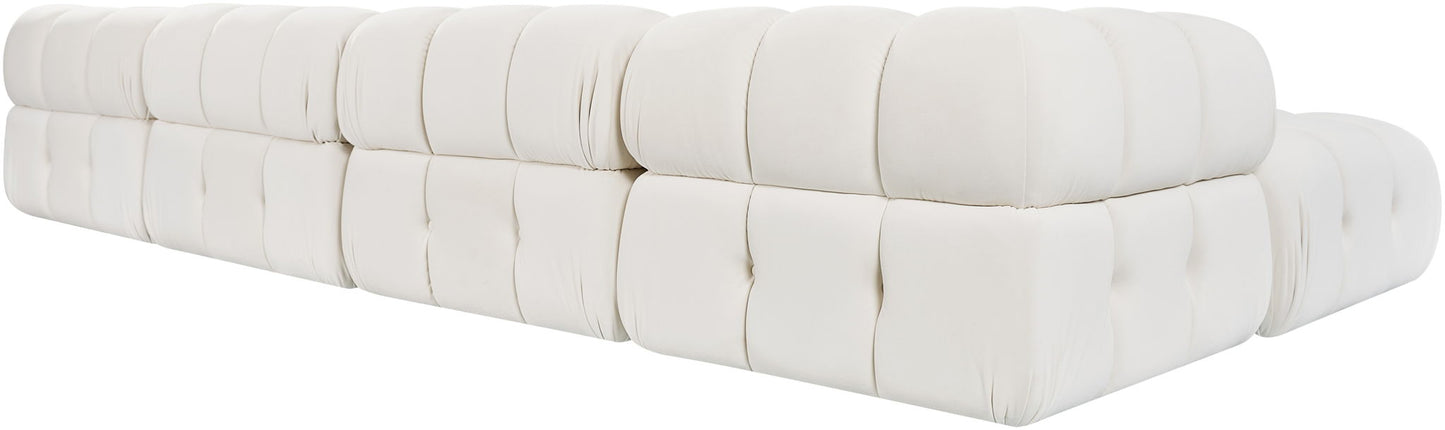 Orin - Velvet 6 Piece Modular Double Chaise Sectional