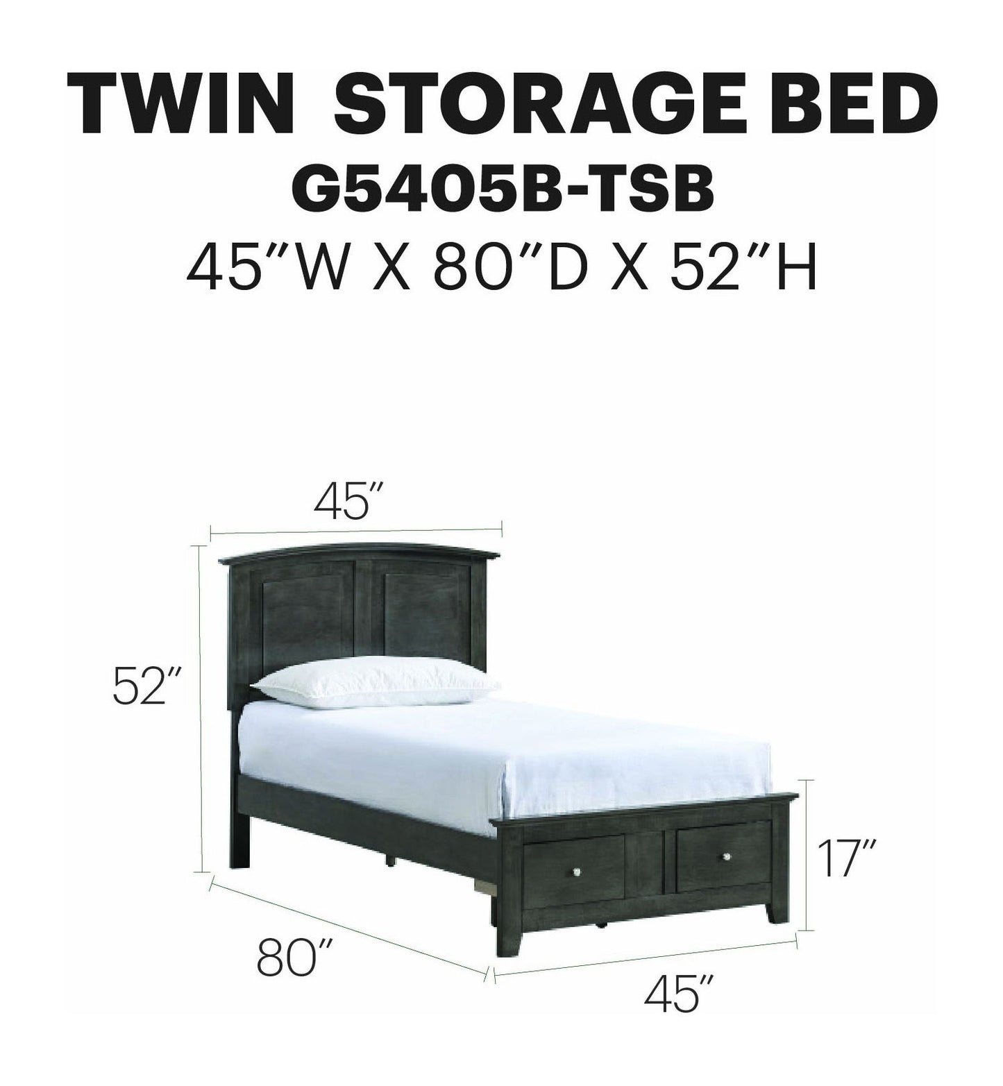 Glory Furniture - Hammond - Storage Bed