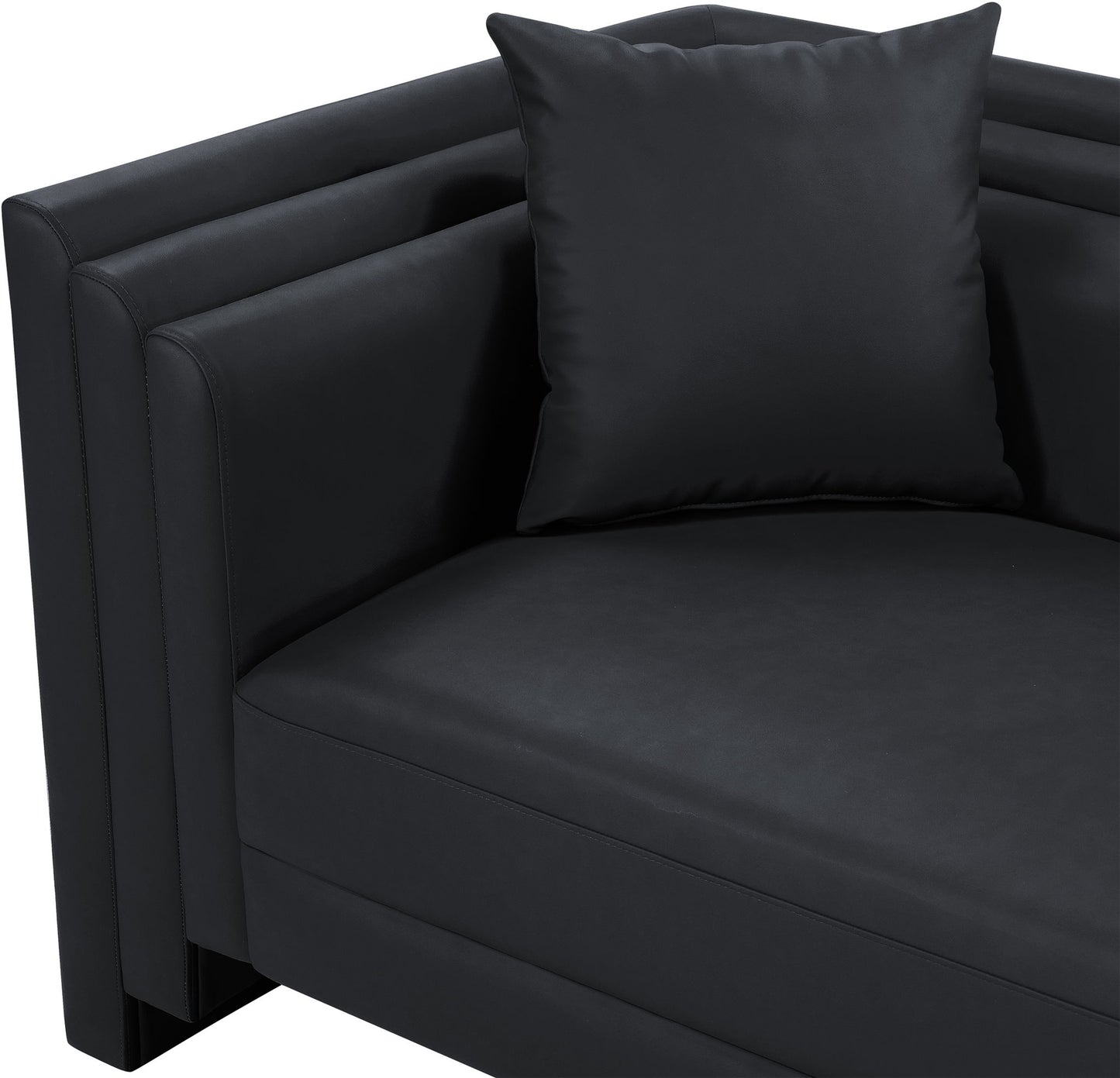 Everett - Vegan Leather Upholstered Loveseat