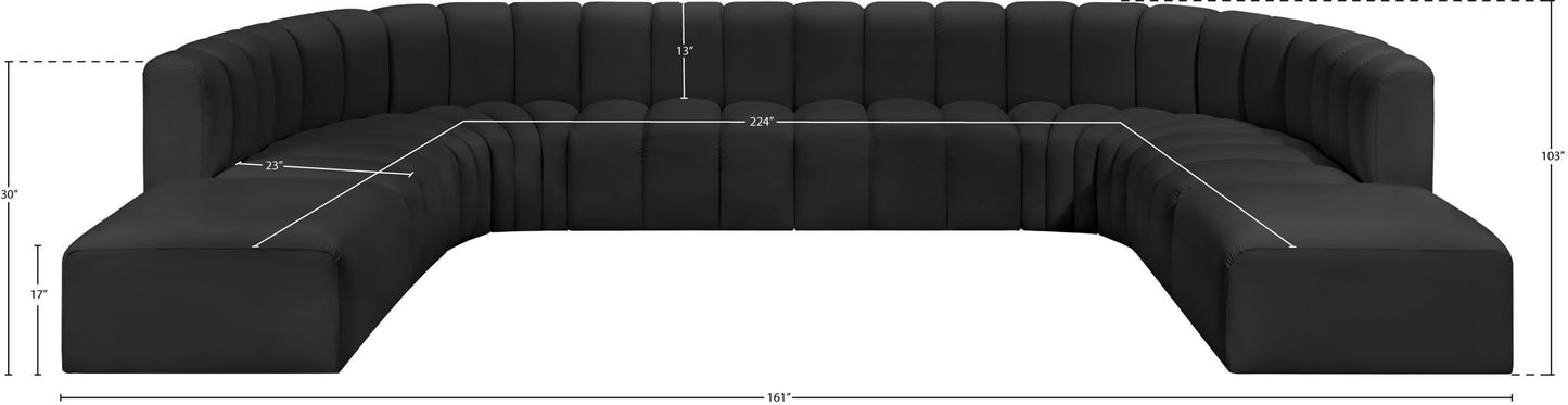 Arc - Faux Leather Modular Sectional