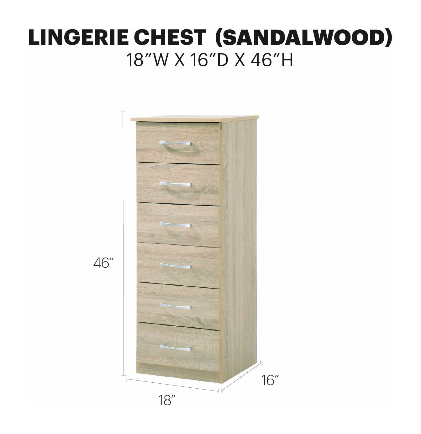 Glory Furniture - Boston - Lingerie Chest