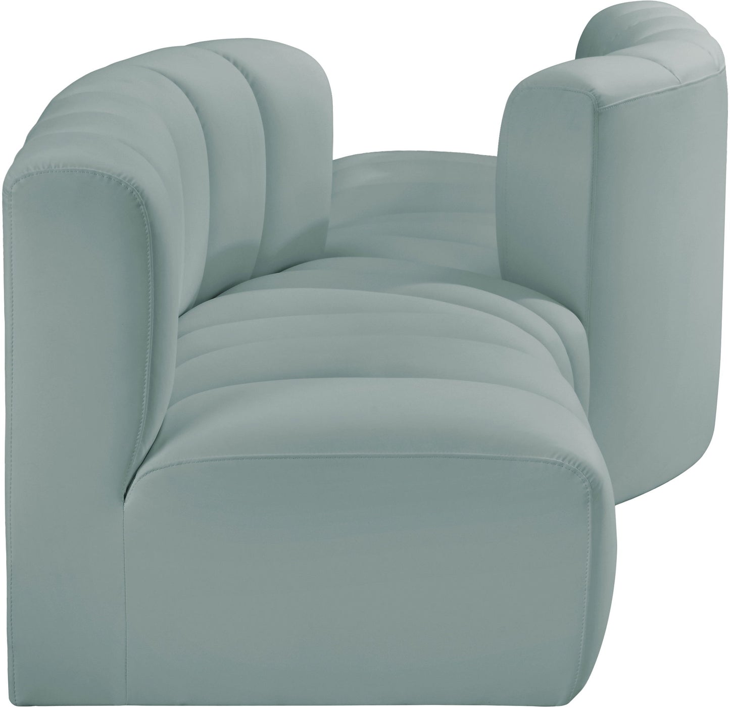 Arc - Faux Leather 4 Piece Sofa