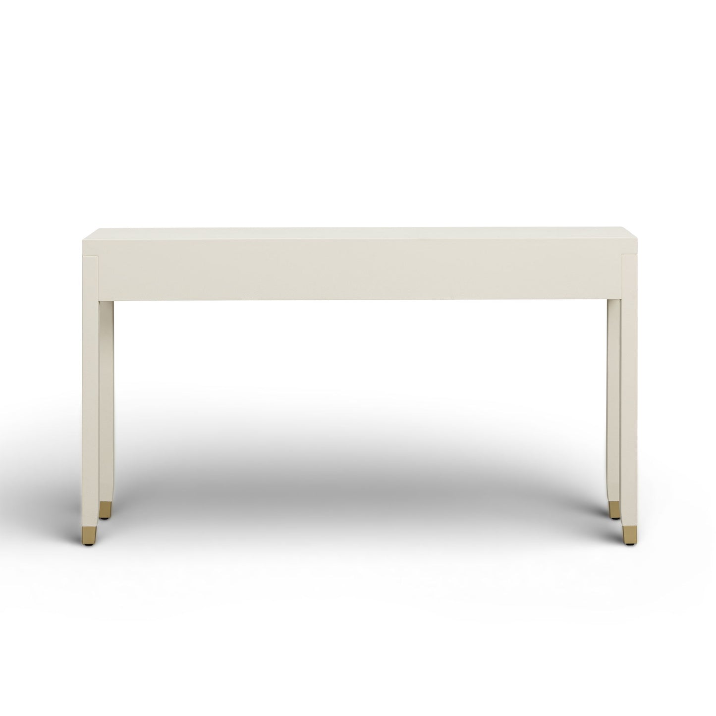 Dani - Faux Shagreen 2-Drawer Console Table - Cream